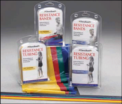 THERABAND LATEX FREE PRESCRIPTION PACK – YELLOW, RED, GREEN
