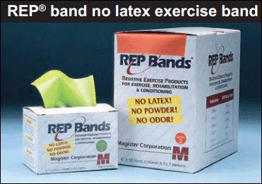 THERABAND REP NO-LATEX EXERCISE BAND (6-YARDS)