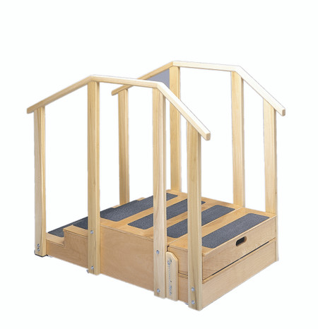 2-3-STEP STRAIGHT-LINE TRAINING STAIRS WITH PLATFORM