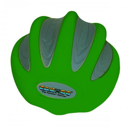 CANDO DIGI-SQUEEZE HAND EXERCISER (LARGE, GREEN, MODERATE)