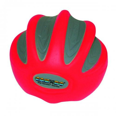 CANDO DIGI-SQUEEZE HAND EXERCISER (LARGE, RED, LIGHT)