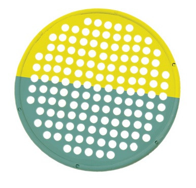 CANDO LOW POWDER HAND EXERCISE WEB (YELLOW/GREEN, MULTI-RESISTANCE, 14″¬Ù)