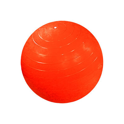 CANDO INFLATABLE EXERCISE BALL (ORANGE, 22 INCHES)