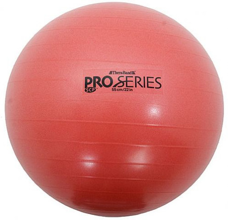 THERA-BAND PRO SCP INFLATABLE EXERCISE BALL (RED, 55 CM)